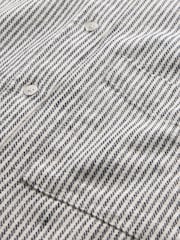 Gap White Stripe Linen-Cotton Oversized Shirt - Image 4 of 4