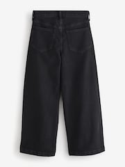 Gap Black High Waisted Stride Wide-Leg Ankle Jeans - Image 2 of 5