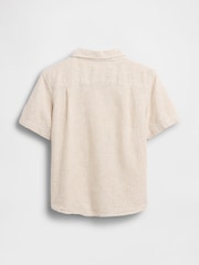 Dungă bej - Gap Linen-Cotton Shirt (6mths-5yrs) - Imaginea 3 din 3