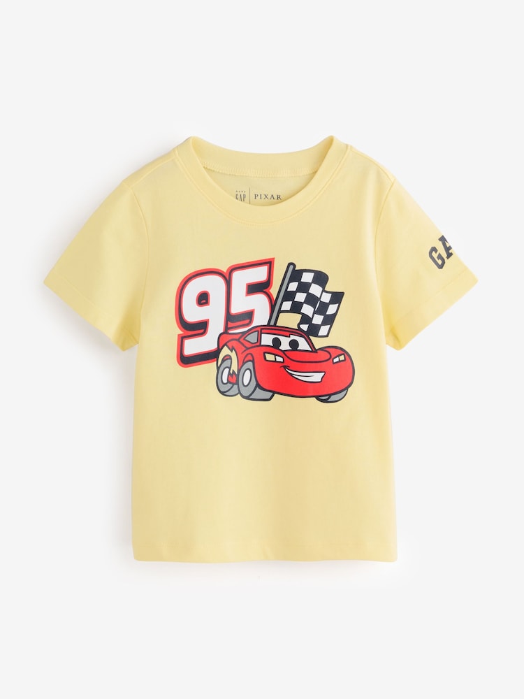 Gap Yellow Disney Cars Logo T-shirt (6mths-5yrs) - Image 1 of 5