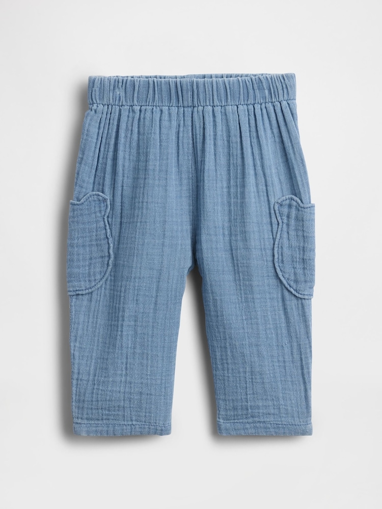 Gap Cotton Gauze Brannan Bear Trousers (0-24mths) - Bild 1 von 3