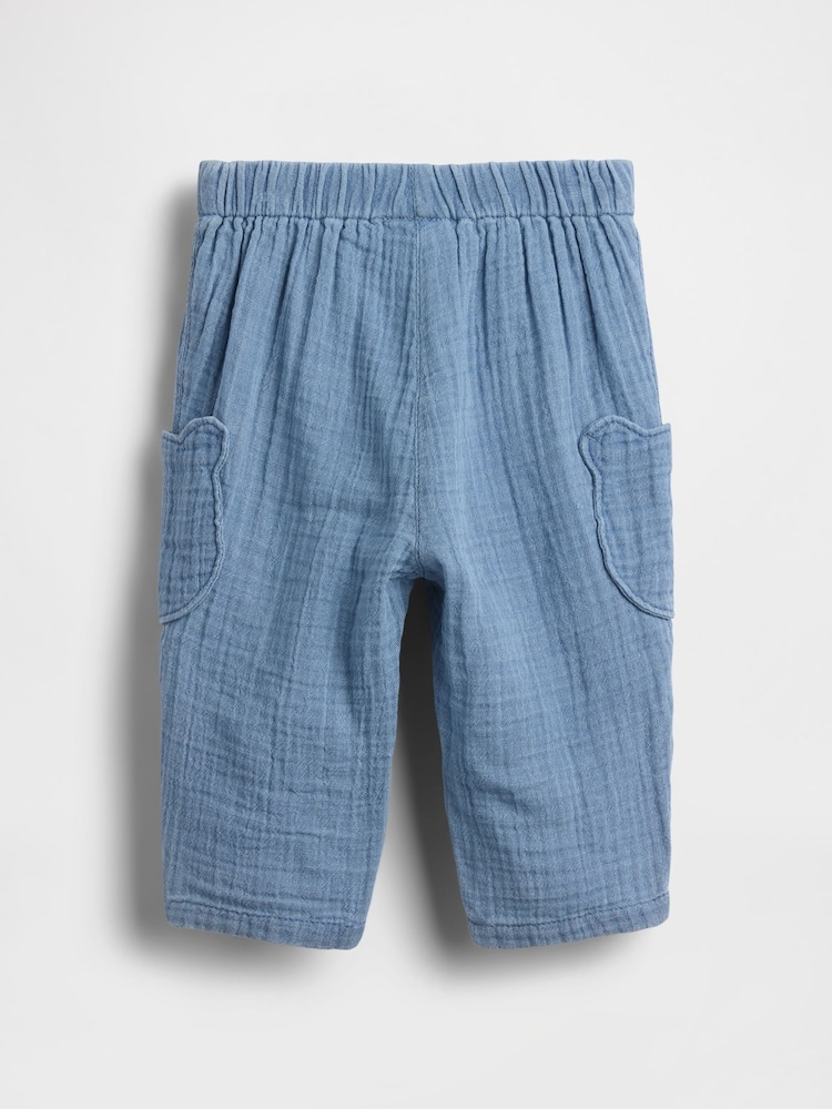 Gap Cotton Gauze Brannan Bear Trousers (0-24mths) - Bild 2 von 3