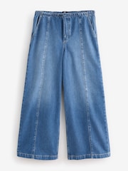 Gap Medium Wash Mid Rise UltraSoft Easy Seamed Baggy Jeans - Image 1 of 4