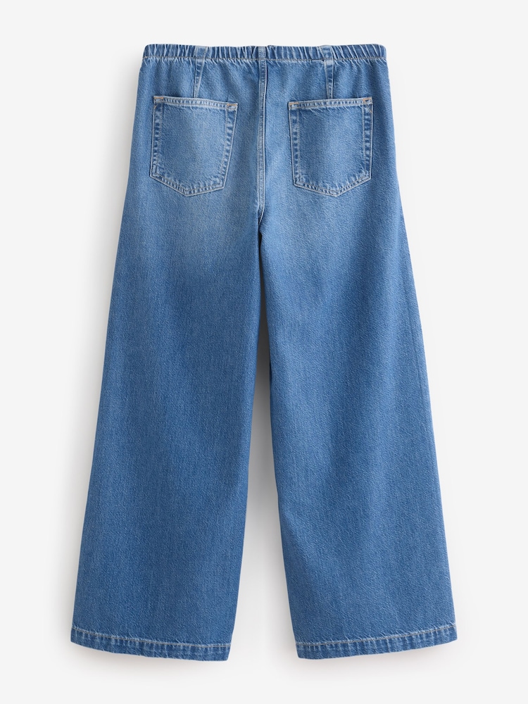 Gap Medium Wash Mid Rise UltraSoft Easy Seamed Baggy Jeans - Image 2 of 4