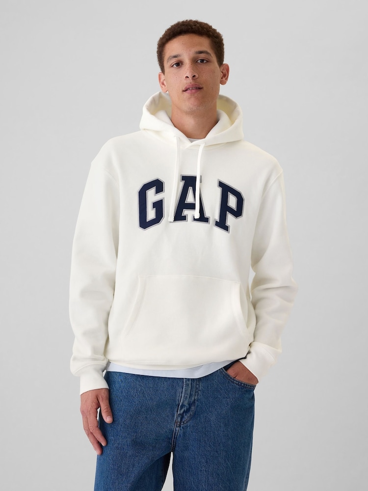 Gap White VintageSoft Arch Logo Hoodie (2-mths) - Image 1 of 4