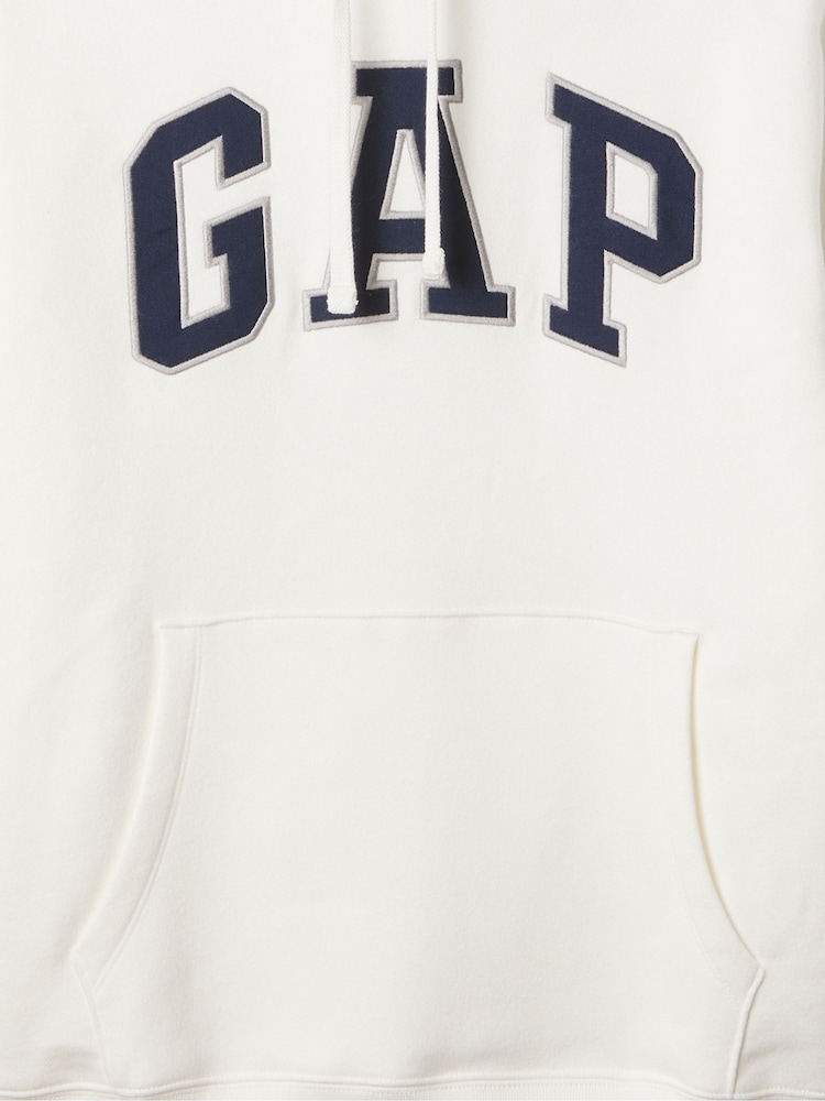 Gap White VintageSoft Arch Logo Hoodie (2-mths) - Image 4 of 4