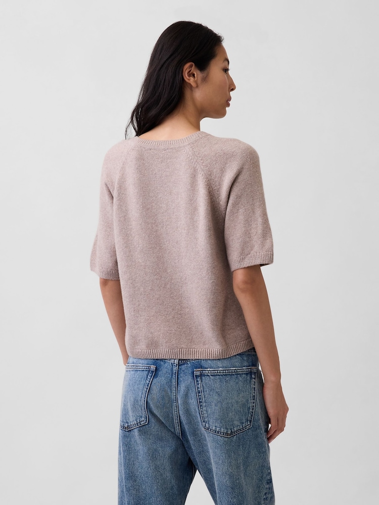 Gap Brown CashSoft Raglan Jumper T-Shirt - Image 2 of 4