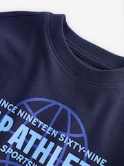 Albastru - Tricou grafic cu mânecă scurtă Gap (4-13ani) - Imaginea 3 din 4