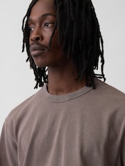 Brun - Gap Heavyweight Boxy T-shirt - Billede 4 af 4