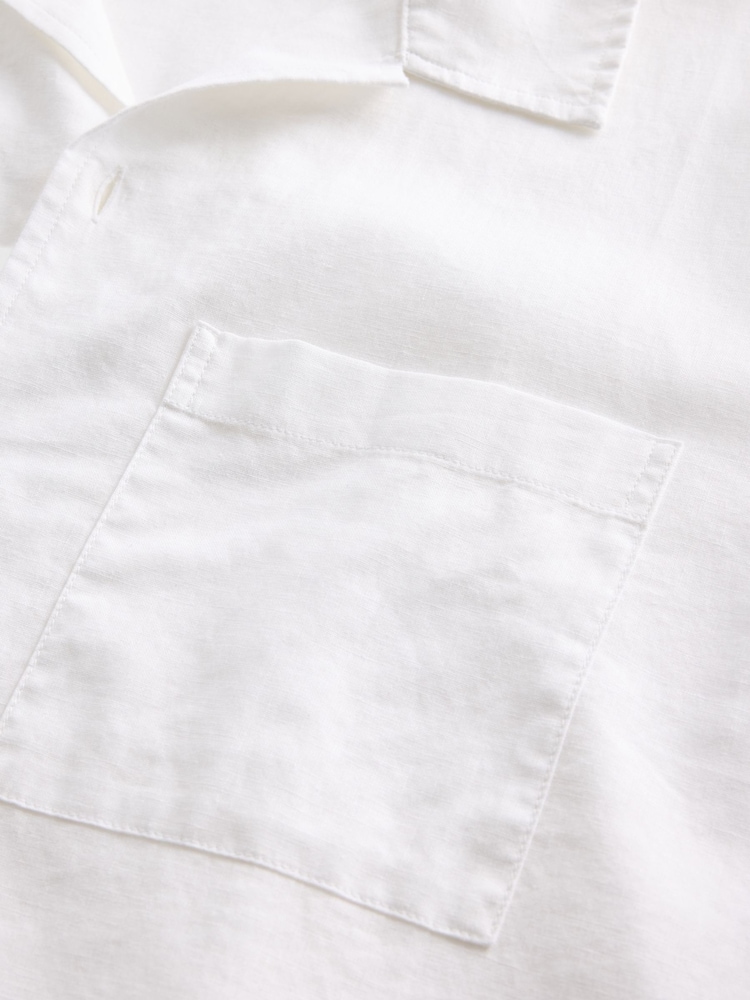 Gap Linen-Cotton Relaxed Straight-Hem Shirt - Εικόνα 4 από 4