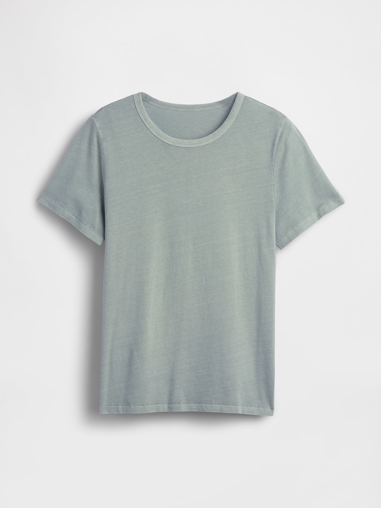 Gap Green Cotton VintageSoft T-Shirt - Image 5 of 5