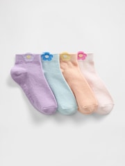 Gap Daisy Ankle Socks 4-Pack - Imaginea 1 din 1