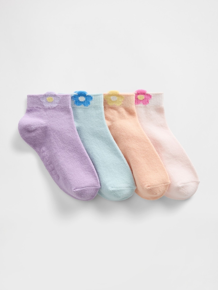 Gap Daisy Ankle Socks 4-Pack - Imaginea 1 din 1