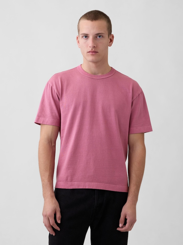 Gap Pink Heavyweight Boxy T-Shirt - Image 1 of 5