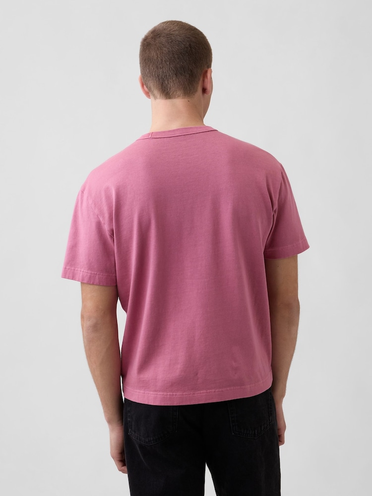 Gap Pink Heavyweight Boxy T-Shirt - Image 2 of 5