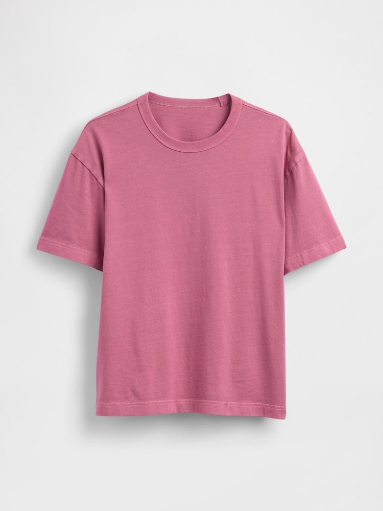 Gap Pink Heavyweight Boxy T-Shirt - Image 5 of 5