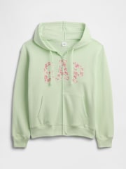 Gap Green Relaxed Logo Zip Hoodie - Image 1 of 1