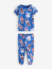 Gap Blue Spiderman Brushed Cotton Pyjamas Set (6mths-5yrs) - Image 1 of 5
