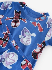 Gap Blue Spiderman Brushed Cotton Pyjamas Set (6mths-5yrs) - Image 3 of 5