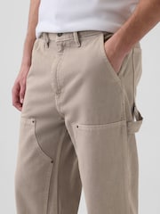 Gap Light Brown 90s Loose Double-Knee Carpenter Jeans - Image 3 of 5