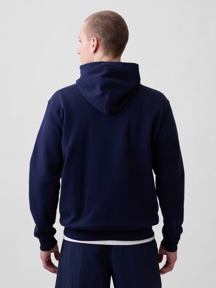 Gap Navy VintageSoft Arch Logo Hoodie - Image 2 of 4