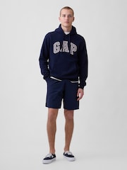 Gap Navy VintageSoft Arch Logo Hoodie - Image 3 of 4