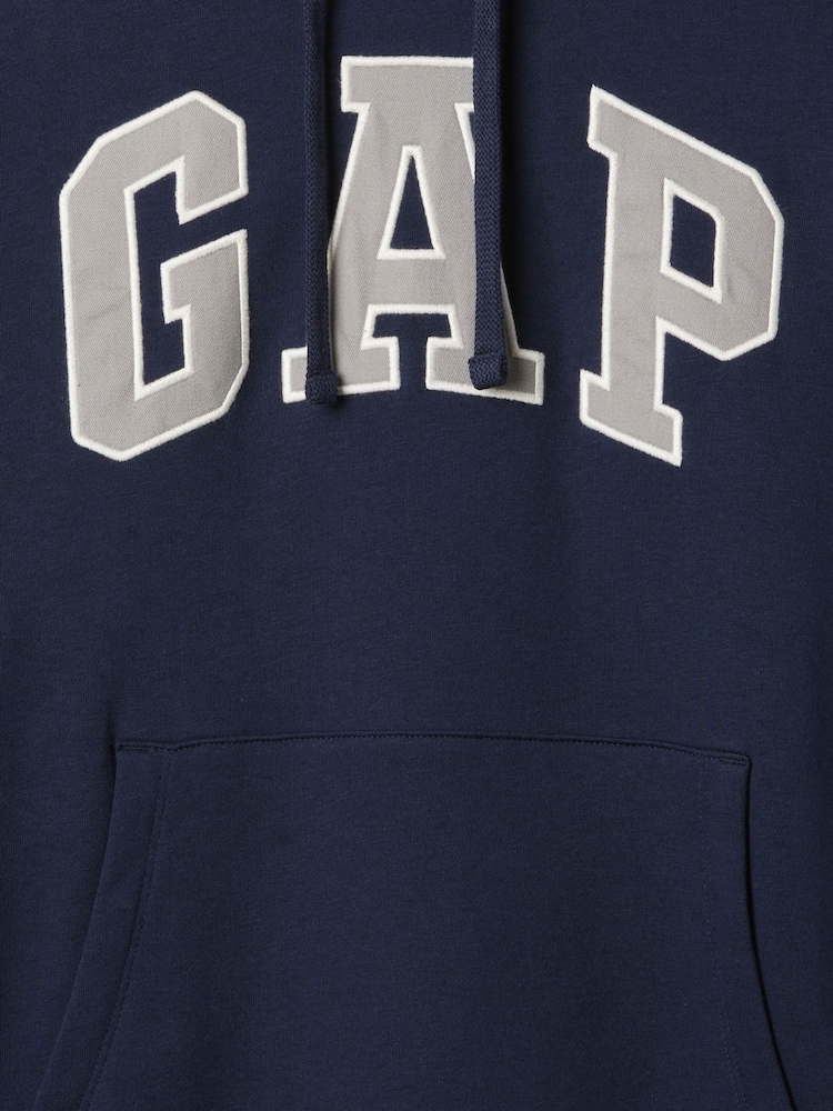 Gap Navy VintageSoft Arch Logo Hoodie - Image 4 of 4