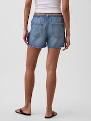 Gap Meidum wash Low Slung Easy Denim Shorts - Image 2 of 4