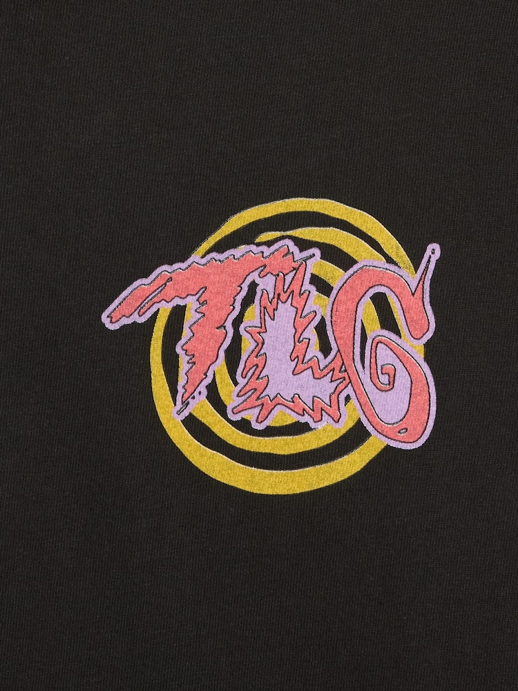 Gap Black TLC Relaxed Band Graphic Short Sleeve T-Shirt - Image 4 of 4