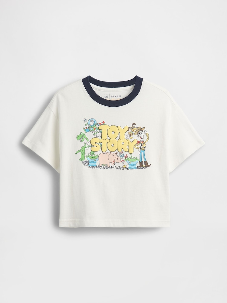 Gap White Toy Story Disney Oversized Graphic T-Shirt (6mths-5yrs) - Image 1 of 2 Gap White Toy Story Disney Oversized Graphic T-Shirt (6mths-5yrs) - Image 1 of 2