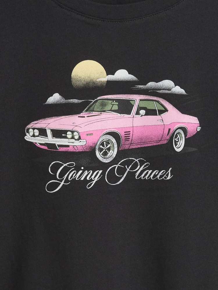 Gap Black Graphic T-Shirt (4-13yrs) - Image 4 of 4