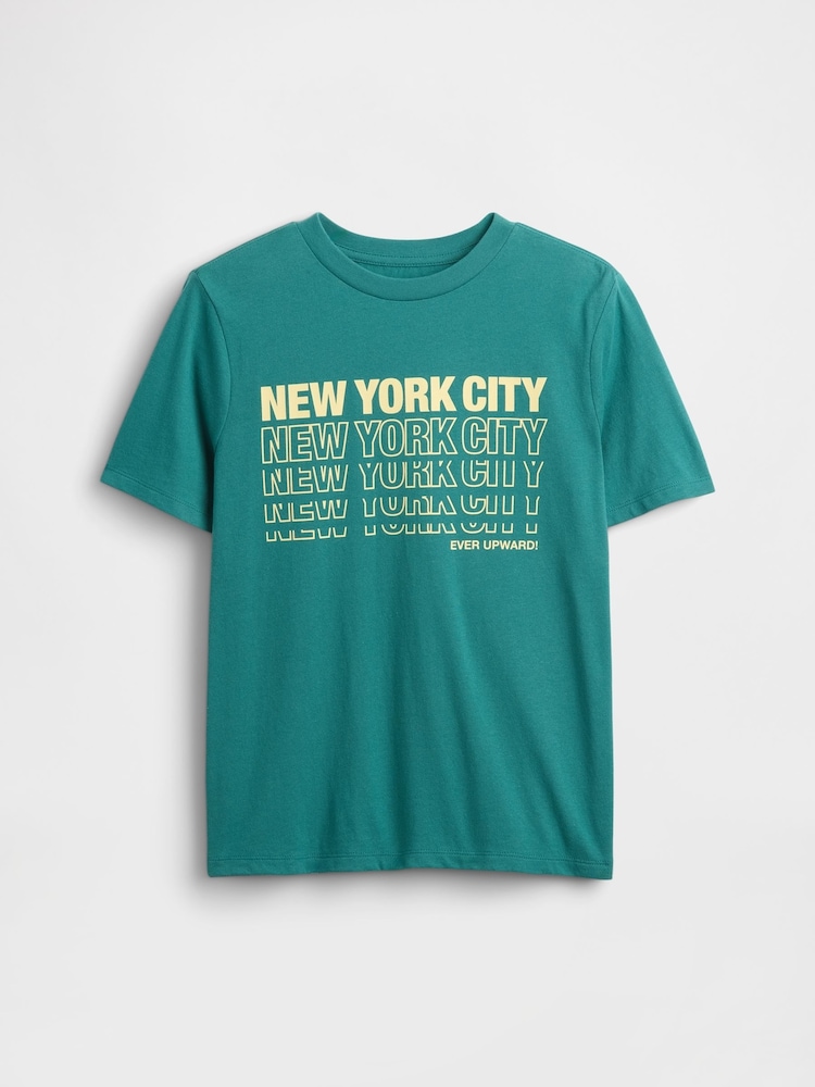Gap Green Graphic T-Shirt (4-13yrs) - Image 1 of 3