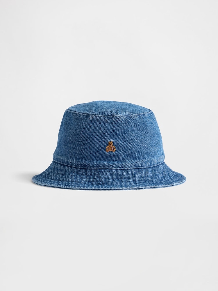Gap Medium Wash Denim Brannan Bear Bucket Hat - Image 1 of 1