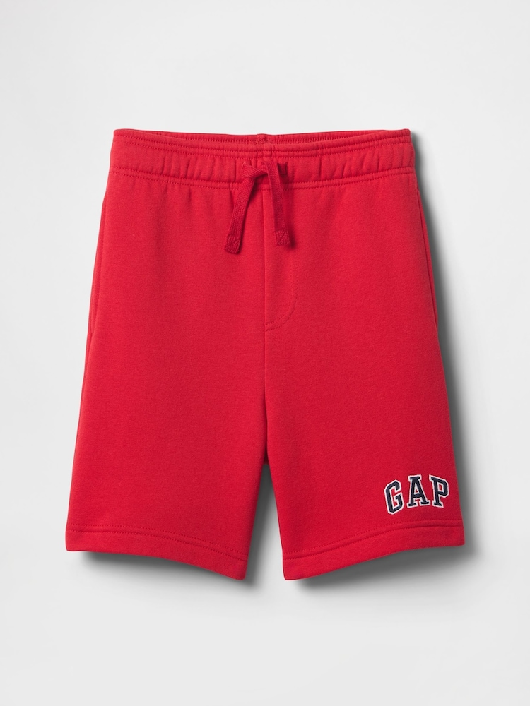 Gap Red Relaxed Logo Pull On Shorts (4-13yrs) - Image 1 of 3