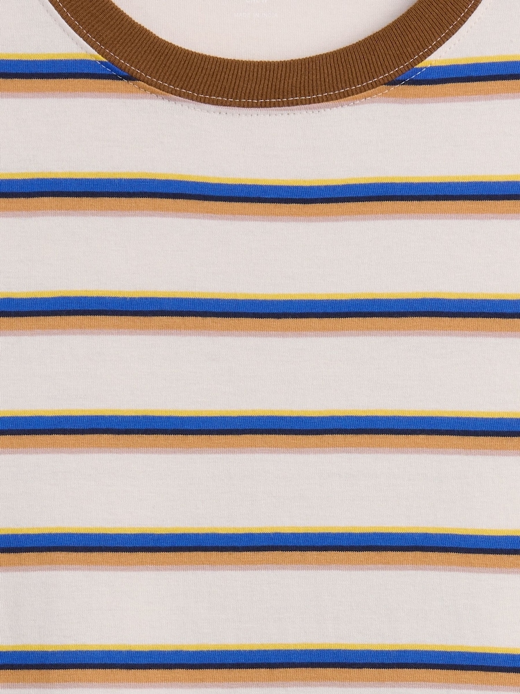 Gap Brown Everyday Soft Stripe Crew Neck T-Shirt - Image 5 of 5