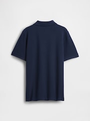 Gap Navy Blue Logo Short Sleeve Polo Shirt (4-13yrs) (4-13yrs) - Image 2 of 3