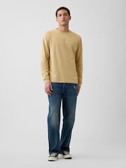 Gap Yellow Everyday Soft Relaxed Mini-Logo T-Shirt - Image 3 of 5