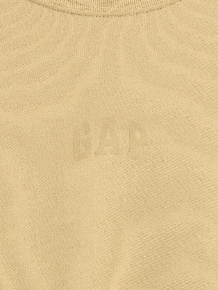 Gap Yellow Everyday Soft Relaxed Mini-Logo T-Shirt - Image 5 of 5
