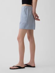 Albastru - Gap Linen-Blend Easy Shorts - Imaginea 3 din 4