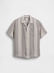 Gap Beige stripe Gauze Shirt (4-13yrs) - Image 3 of 4
