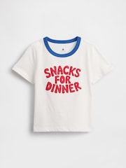 Gap White slogan Mix and Match Graphic T-Shirt (6mths-5yrs) - Image 1 of 2