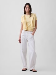 Gap Yellow Modern Crew neck T-Shirt - Image 3 of 3