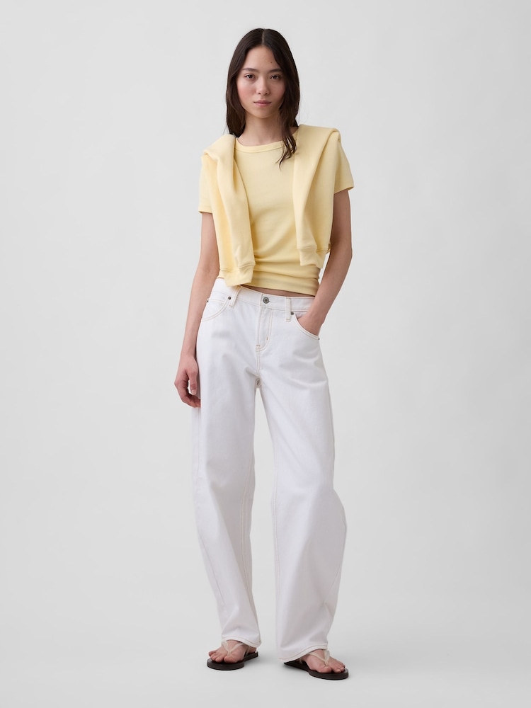 Gap Yellow Modern Crew neck T-Shirt - Image 3 of 3