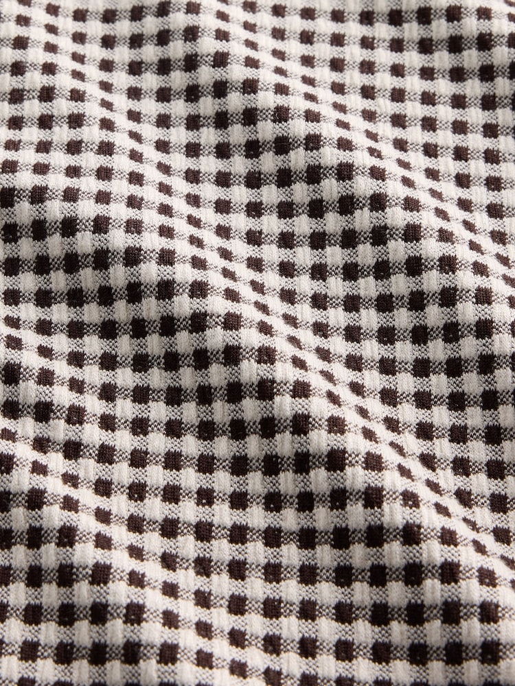 Gap Black Gingham Pointelle Shell Vest - Image 4 of 4