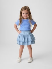 Gap Light Wash Denim Ruffle Skort (6mths-5yrs) - Image 1 of 4