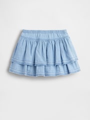 Gap Light Wash Denim Ruffle Skort (6mths-5yrs) - Image 3 of 4