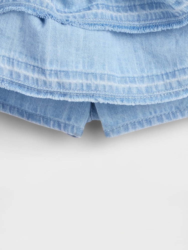 Gap Light Wash Denim Ruffle Skort (6mths-5yrs) - Image 4 of 4