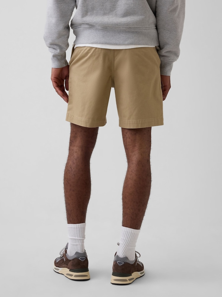 Gap Beige 7 inch Relaxed Shorts - Image 2 of 4 Gap Beige 7 inch Relaxed Shorts - Image 2 of 4