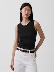 Gap Black Pointelle Shell Vest - Image 1 of 4