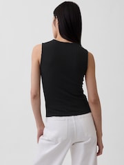 Gap Black Pointelle Shell Vest - Image 2 of 4